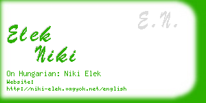 elek niki business card